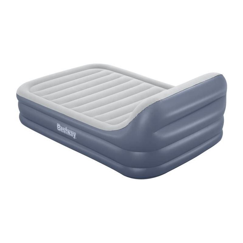 Matelas Gonflable Bestway 67923 - 2 Places, Tête de Lit, Pompe Intégrée