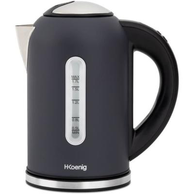 Bouilloire H.KoeNIG Boe52 - Capacité 1,7 L - Température réglable - Gris mat