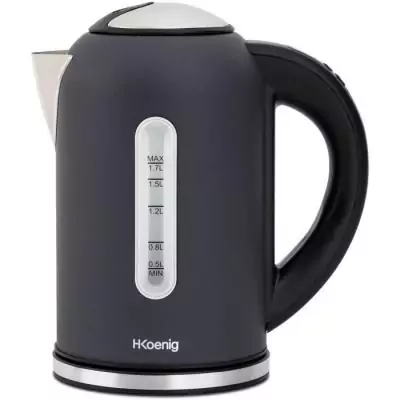 Bouilloire H.KoeNIG Boe52 - Capacité 1,7 L - Température réglable - Gris mat