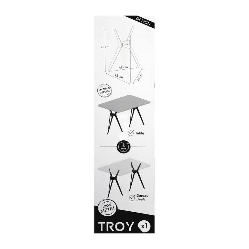Tréteau Nordlinger Pro Troy Métal Noir - Idéal pour chantier