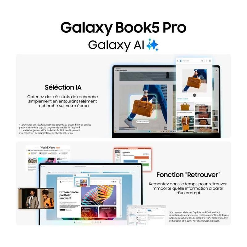 PC portable SAMSUNG Galaxy Book5 Pro - Performances Ultimes!