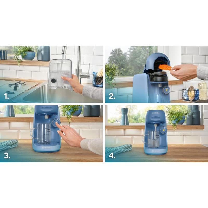Bosch TAS16B5 machine à café Entièrement automatique Cafetière à dosette 0,7 L