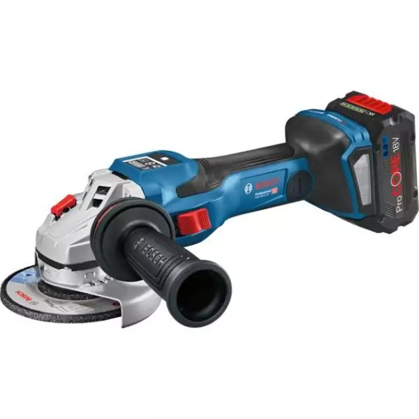 Meuleuse d'angle BOSCH PROFESSIONAL GWS 18V-15 SC - 2 batteries 5.5Ah ProCORE18V + chargeur + L-Boxx - 125mm -06019H6102