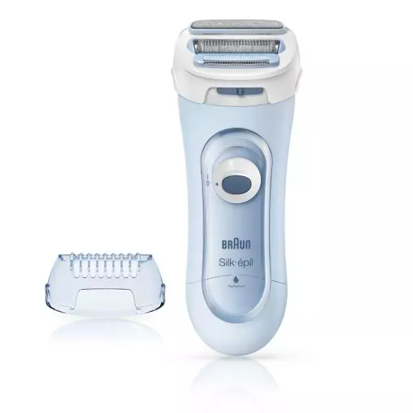 Rasoir électrique BRAUN Silk-épil Lady Shaver 5-160 pour Femme - 3 en 1 - Sans Fil - Wet & Dry - Bleu
