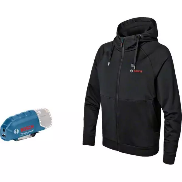 Veste chauffante Bosch Professional GHH 12+18V XA + GAA 12V-21 (sans batterie ni chargeur) Taille M - 06188000ER