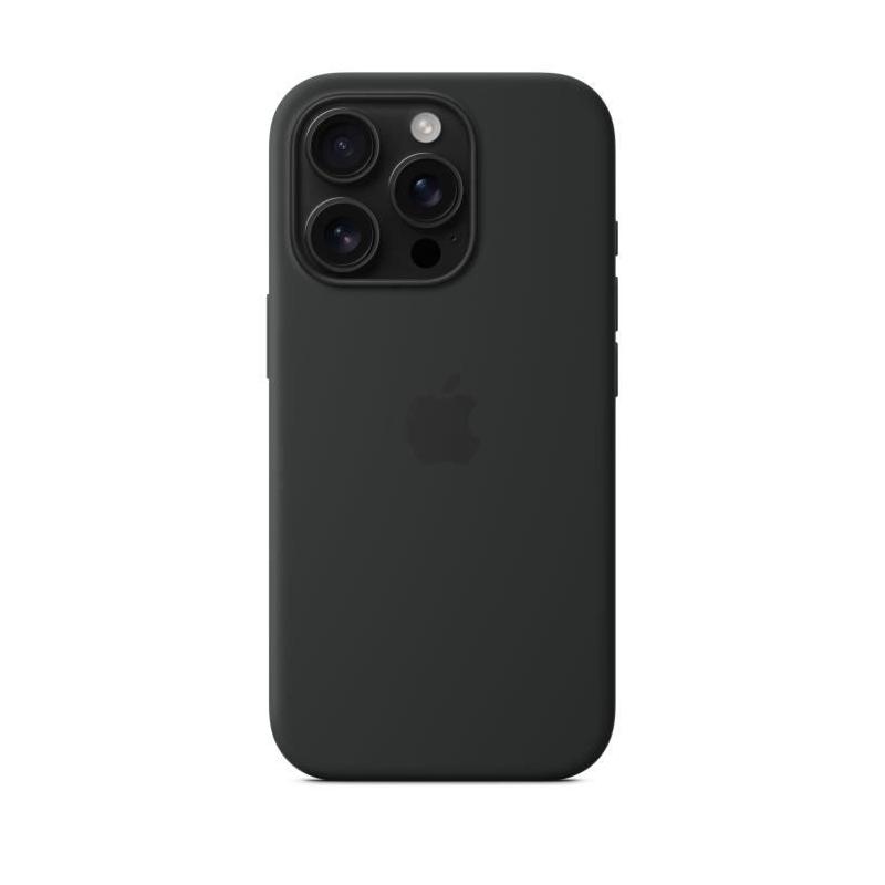 Coque iPhone 16 Pro en silicone avec MagSafe - Noir