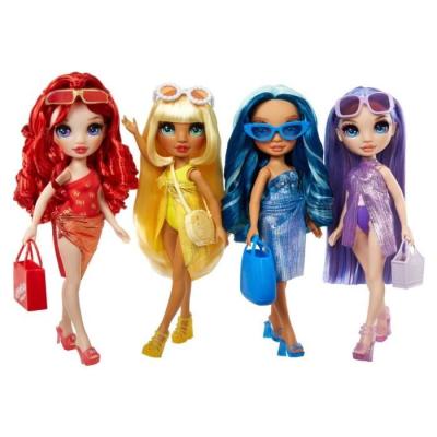 Poupée articulée Ruby avec maillot de bain et paréo - Pour les fans de Rainbow High