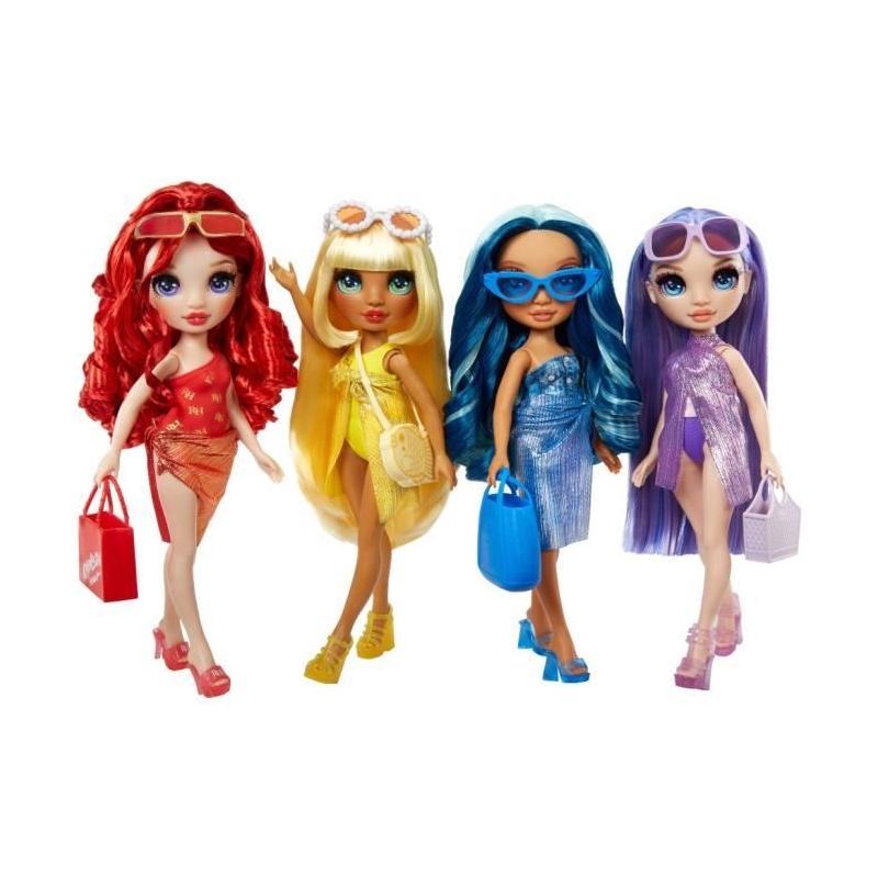 Poupée articulée Ruby avec maillot de bain et paréo - Pour les fans de Rainbow High
