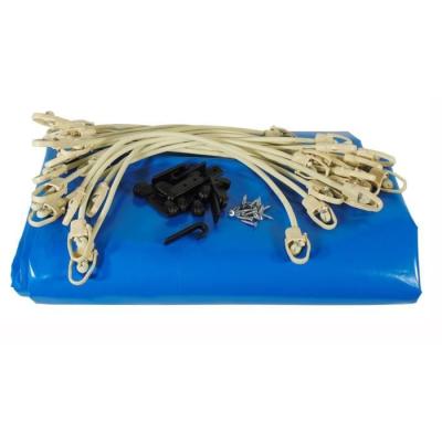 Bâche piscine bois UBBINK 300x490 - Bleue 550gr
