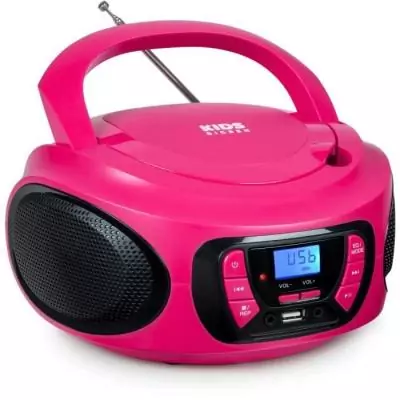 Radio CD portable rose avec USB et Bluetooth - BIGBEN INTERACTIVE