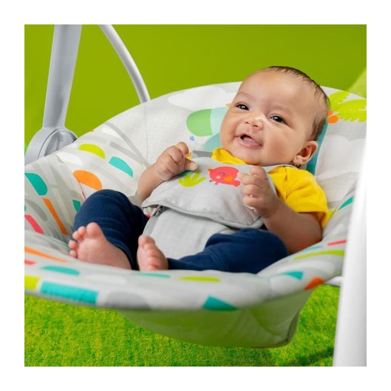 Balancelle bébé électrique compacte: 6 vitesses, 10 chansons