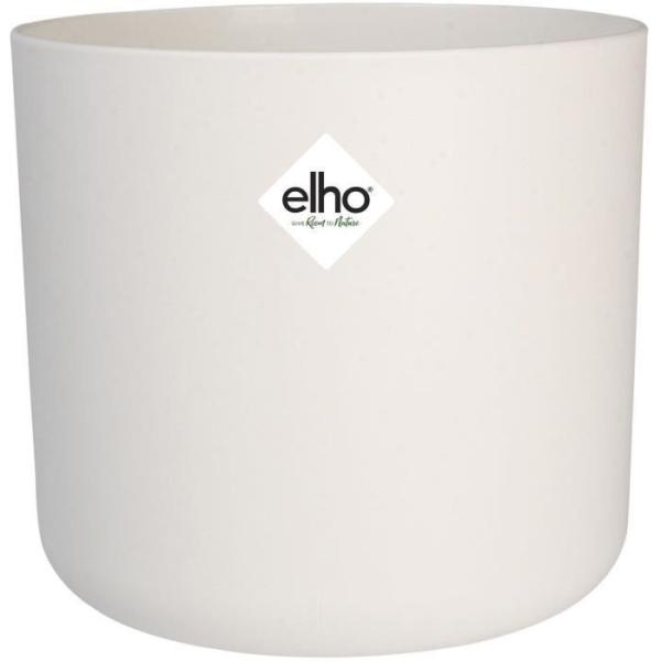 ELHO Pot de fleurs rond B.FOR Soft - Plastique - Ø29,5 x H 27,6 cm - Leaf Green