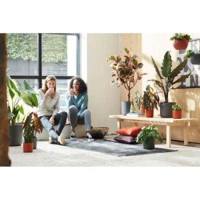 Jardinière ronde ELHO B.for Soft - Noir recyclé Ø35xH32cm