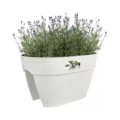 Jardinière Planteur ELHO Vibia Campana Flower Bridge 40 Blanc Soie - Parfait pour votre balcon!