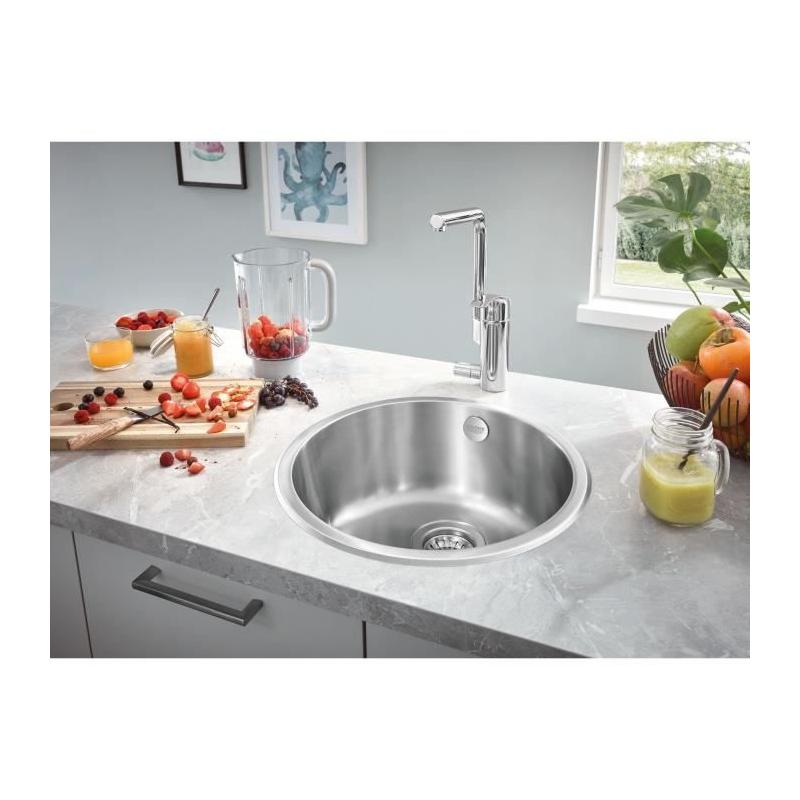 Evier de cuisine en acier inoxydable GROHE K200 - Compact et élégant