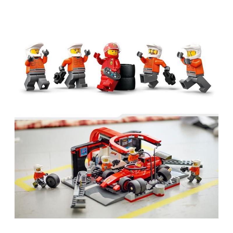 LEGO City 60443 : Arrêt au stand de F1 avec voiture Ferrari - Jeu de construction