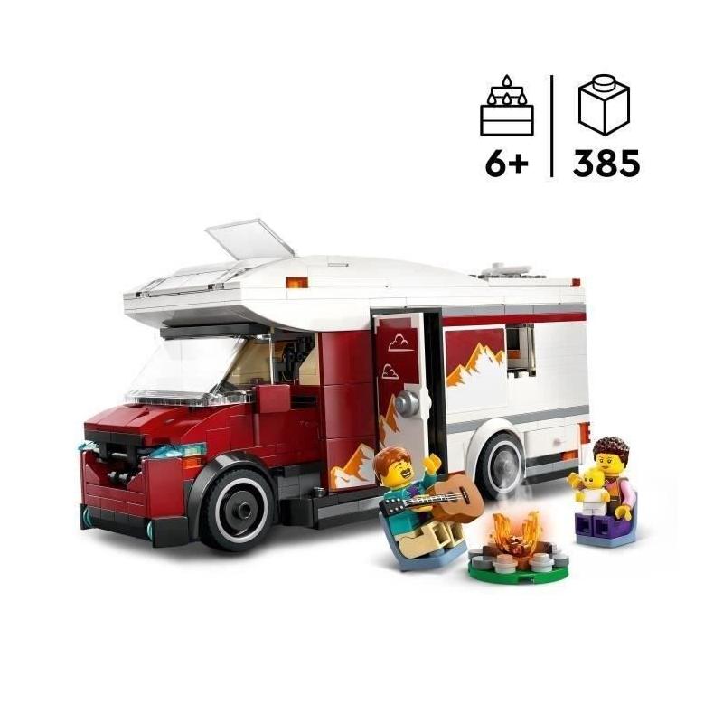 LEGO City 60454 Le camping-car d'aventures - Jeu de construction excitant