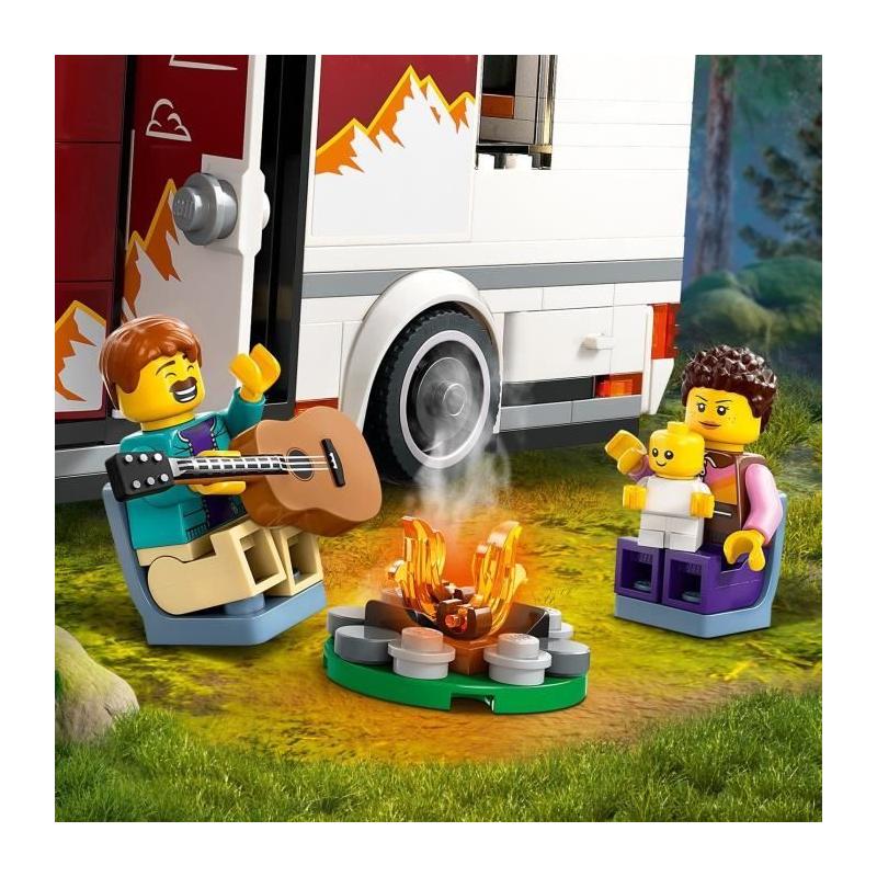 LEGO City 60454 Le camping-car d'aventures - Jeu de construction excitant