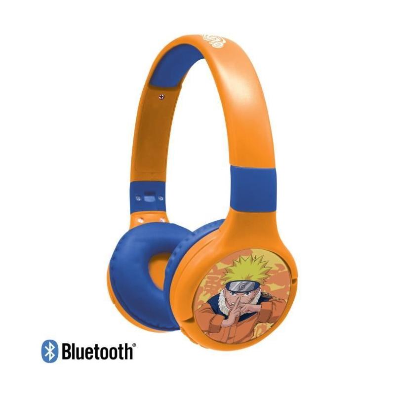 Casque 2 en 1 Bluetooth et Filaire Naruto avec Limitation Sonore