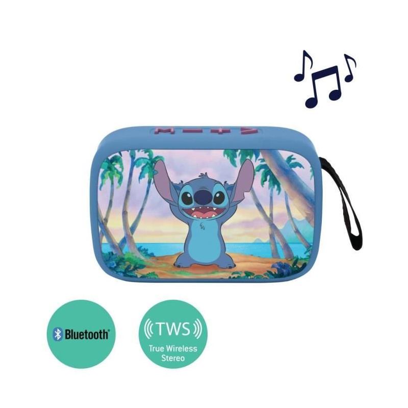 Enceinte Bluetooth portable Stitch en tissu - Compact et stylé