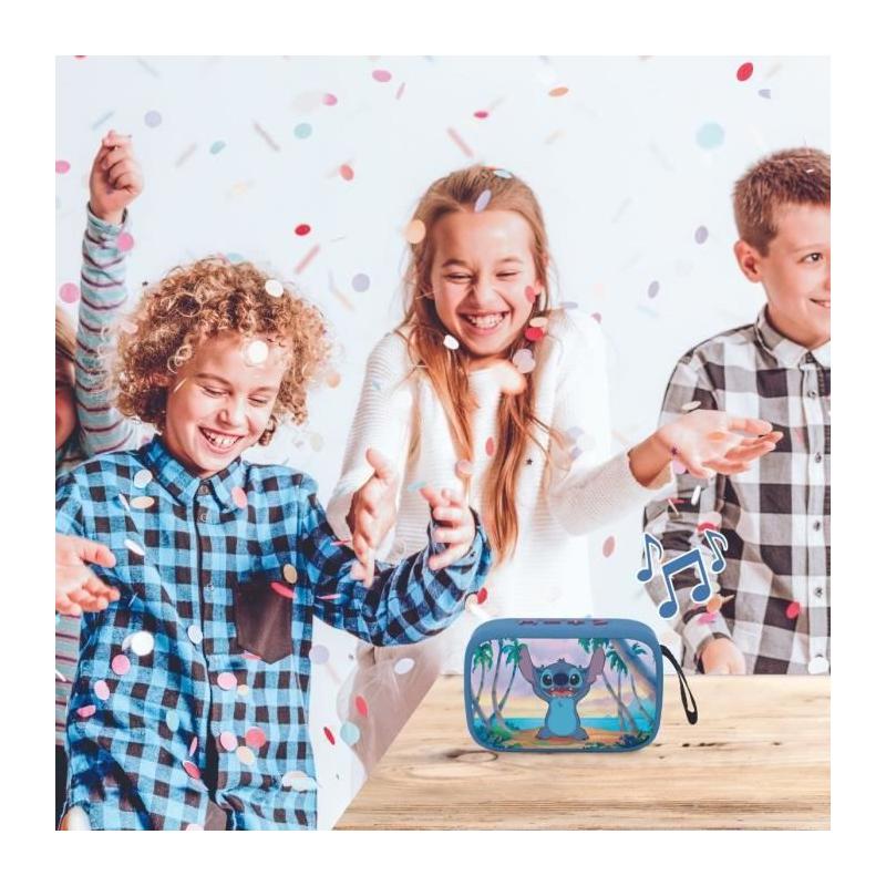 Enceinte Bluetooth portable Stitch en tissu - Compact et stylé