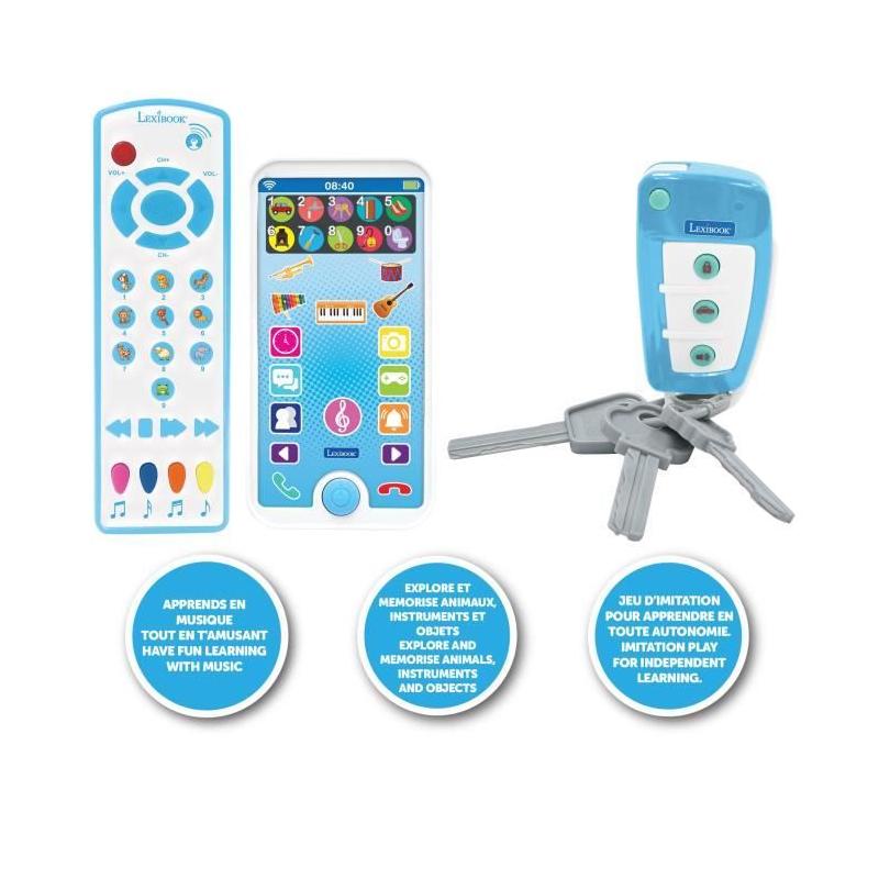 Porte-clés éducatif portable avec télécommande - Jeu pour console éducative