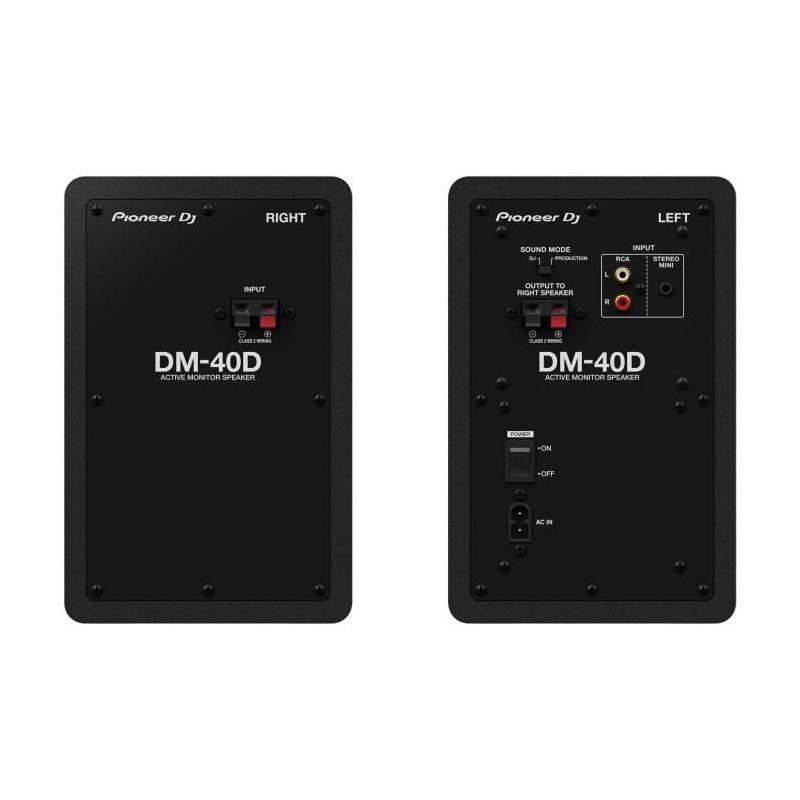 Enceintes de monitoring Pioneer DJ compactes - DM-40D