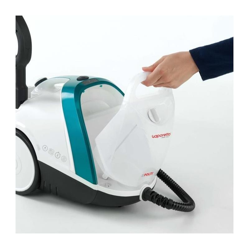 Nettoyeur Vapeur POLTI VAPORETTO SMART 100 T - Autonomie Illimitée - 4 BAR - 1500W - 9 Accessoires