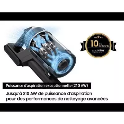 Aspirateur balai SAMSUNG Jet 85 Pet VS20C85F2TB - 580W - Bleu