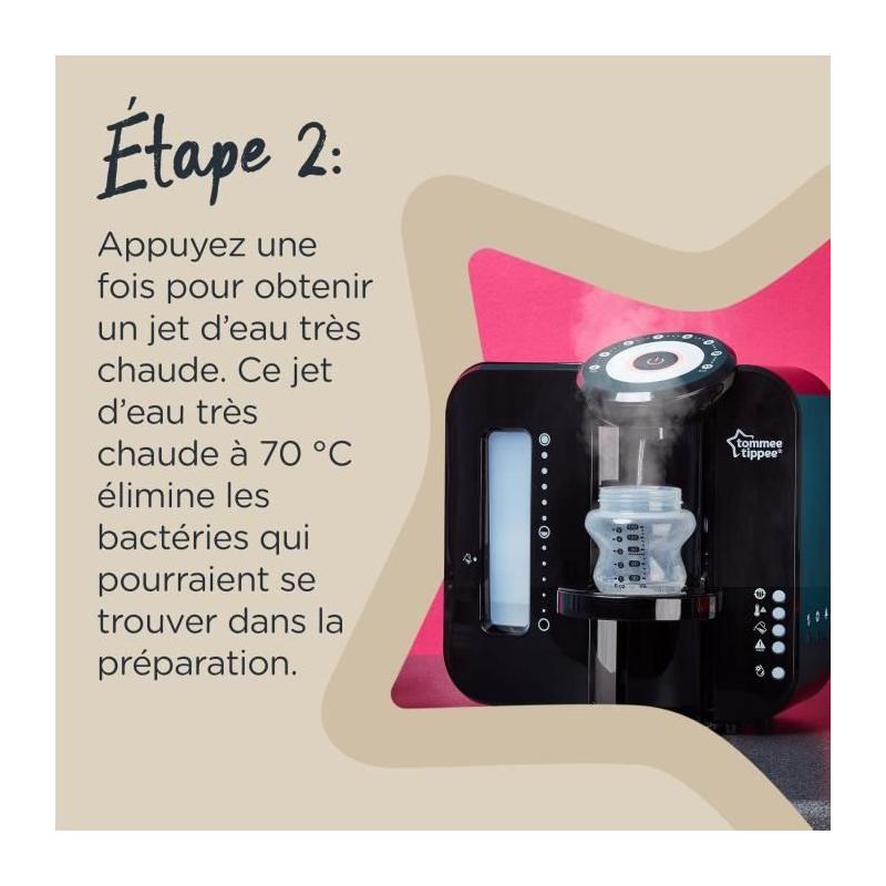 Préparateur Chauffe Biberons Perfect Prep TOMMEE TIPPEE - Noir