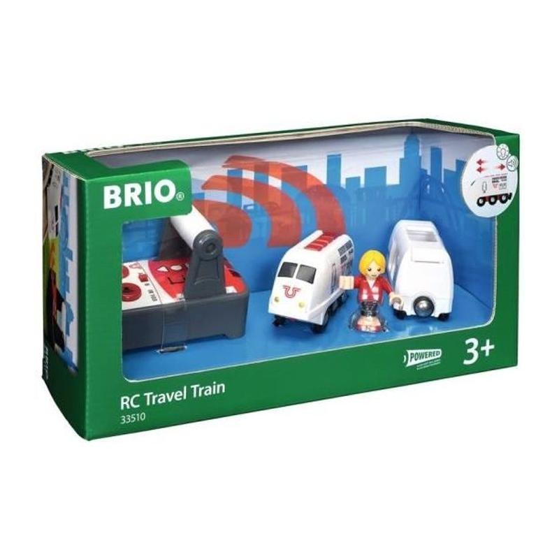 Train de Voyageur Radiocommandé BRIO World - Effets sonores et lumineux - Ravensburger - CIRCUIT MINIATURE - 3+ ans