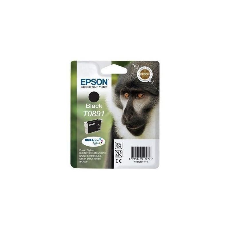 Cartouche d'encre EPSON T0891 Noir - Singe (C13T08914011) 