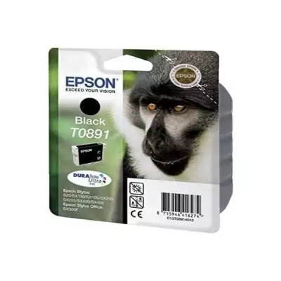 Cartouche d'encre EPSON T0891 Noir - Singe (C13T08914011) Cartouche d'encre EPSON T0891 Noir - Singe (C13T08914011)