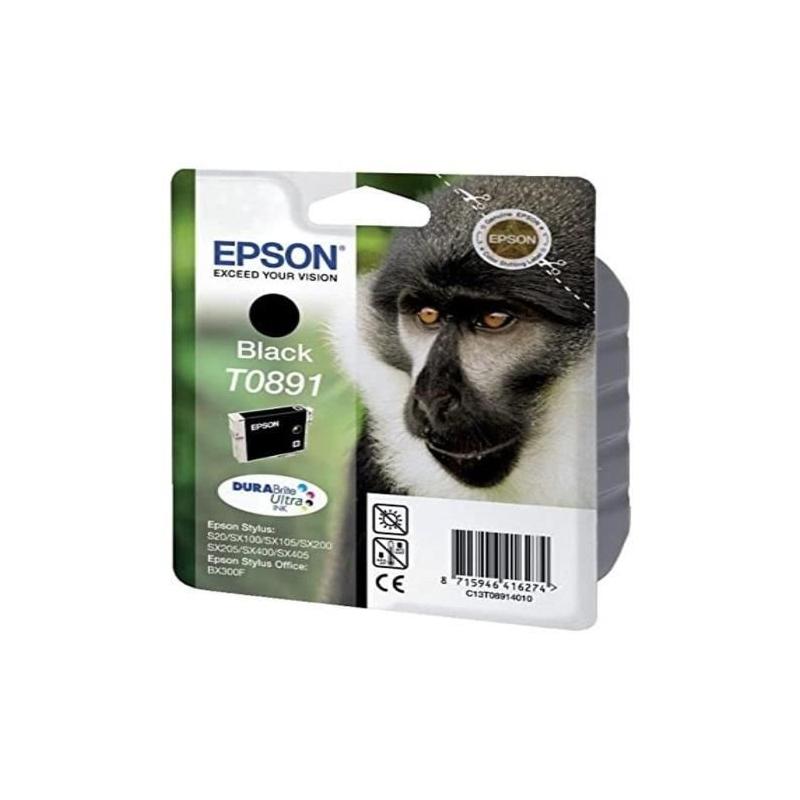Cartouche d'encre EPSON T0891 Noir - Singe (C13T08914011) 