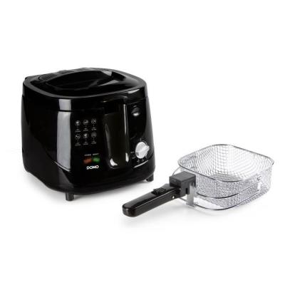 Friteuse électrique classique DOMO DO461FR - Noir - 2.5L - Thermostat réglable