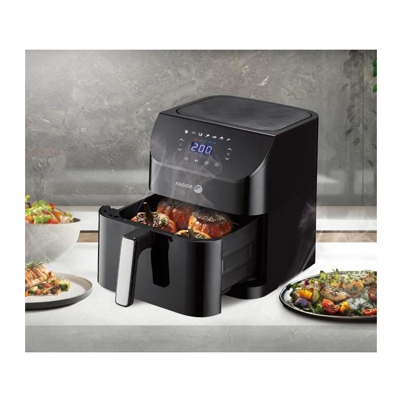 Friteuse sans huile - FAGOR Airfryer XL 8L 1800W - 7 pré-réglages - Noir