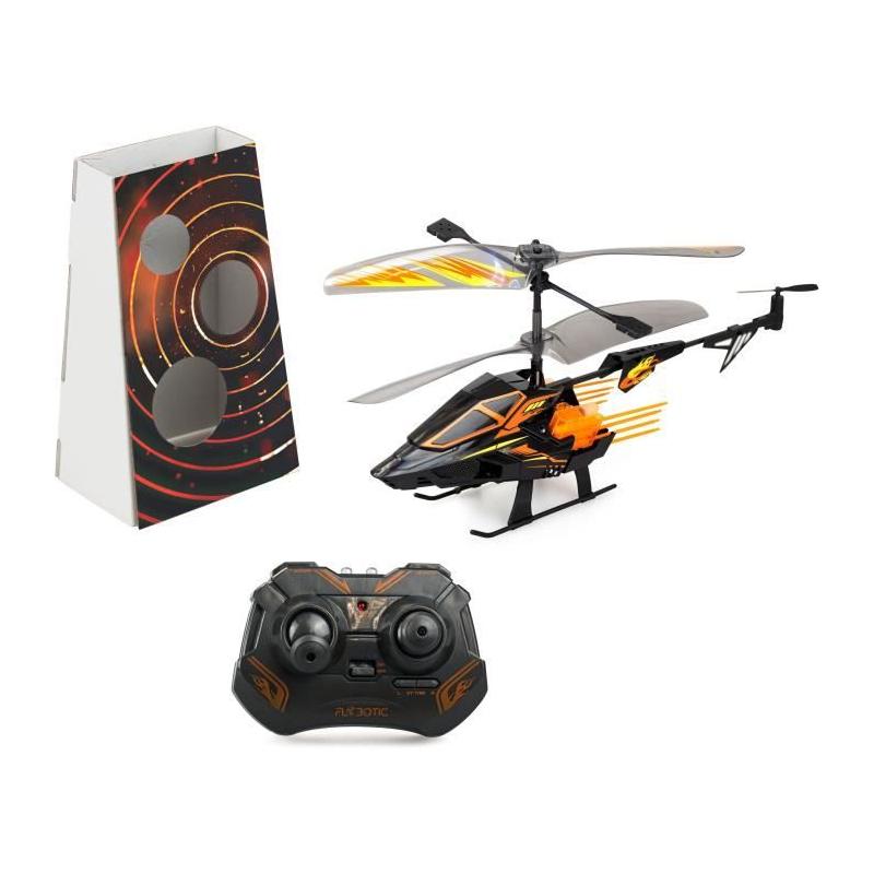 Hélicoptère Télécommandé Flybotic Helico Hover Blast - Orange et Noir