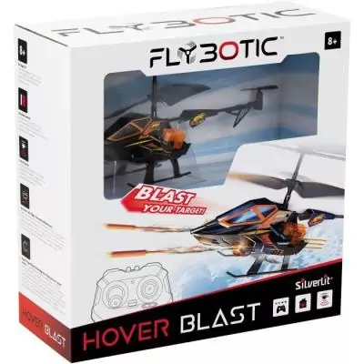 Hélicoptère Télécommandé Flybotic Helico Hover Blast - Orange et Noir