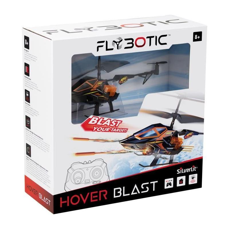 Hélicoptère Télécommandé Flybotic Helico Hover Blast - Orange et Noir