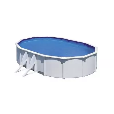 Kit Piscine Hors Sol Ovale Blanche 5,27m x 3,27m avec Filtre à Sable