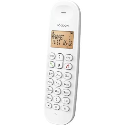 Téléphone fixe sans fil LOGICOM DECT ILOA 150 SOLO - Blanc - Compact et pratique