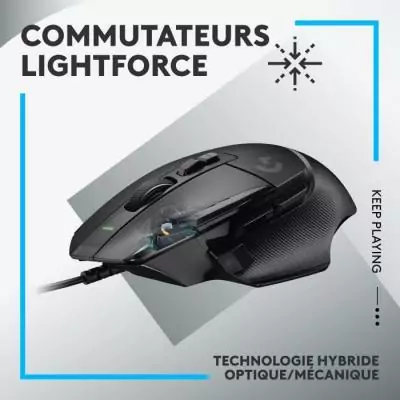 Souris gamer filaire Logitech G502 X - Performances Noires Souris gamer filaire Logitech G502 X - Performances Noires
