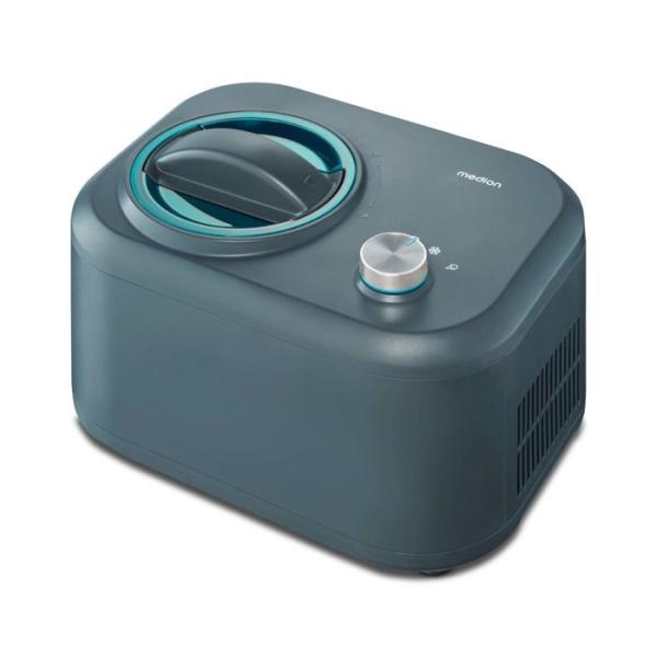 MEDION Machine a glace avec compresseur (convient pour la préparation de cremes glacées, yaourts glacés & sorbets, 1 litre, 1