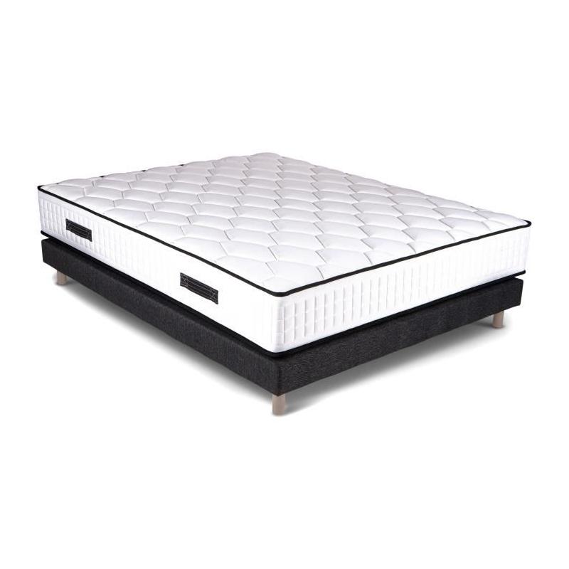 Ensemble Sommier et Matelas 140x190cm - Confort 798 Ressorts Ensachés
