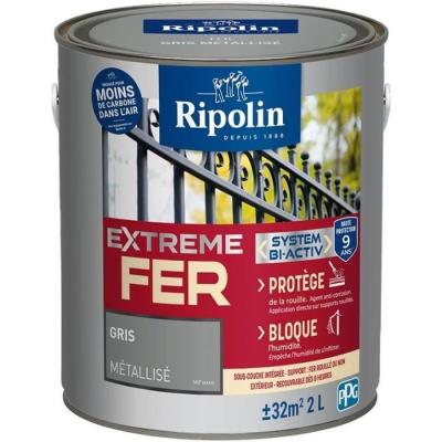 Peinture fer RIPOLIN 2L - Idéale pour métal