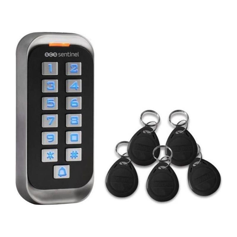 Clavier de codage avec badges 12V - CodeAccess RFID - Compact et performant