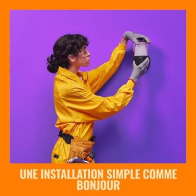 Applique murale WIZ ELPAS - Connectée - Extérieur Noir - Dimensions compactes