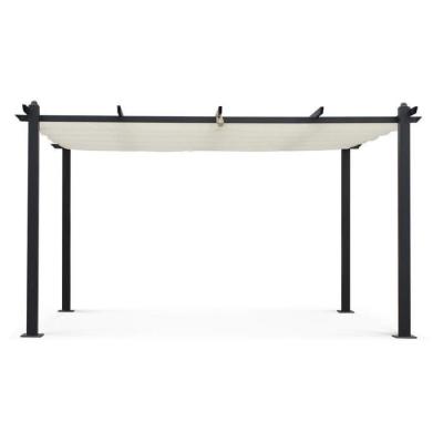 Pergola aluminium CORDOBA - Ecru - 4 x 3 m - Facile à monter