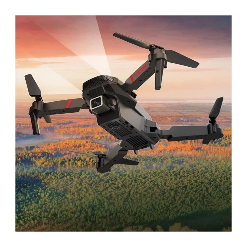 Drone RC 24 X 19 CM - 2 Caméras 4K - Télécommande Smartphone