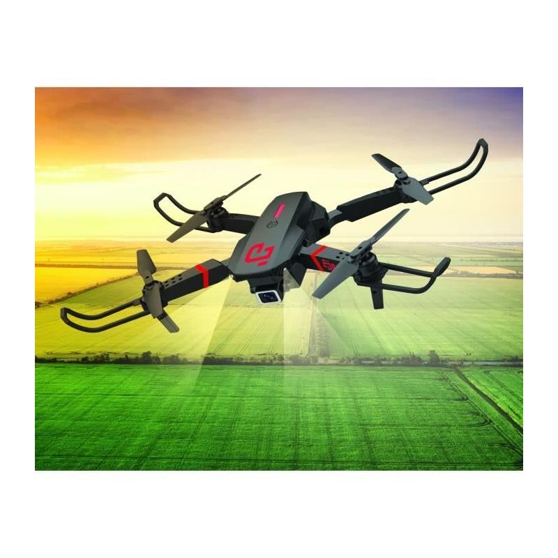 Drone RC 24 X 19 CM - 2 Caméras 4K - Télécommande Smartphone